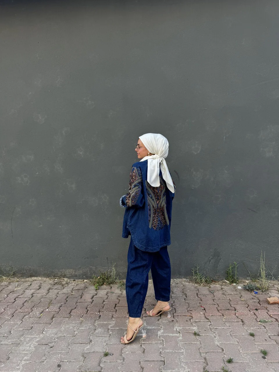 Çok Sevilen Kot Kimono Takım - Görsel 2