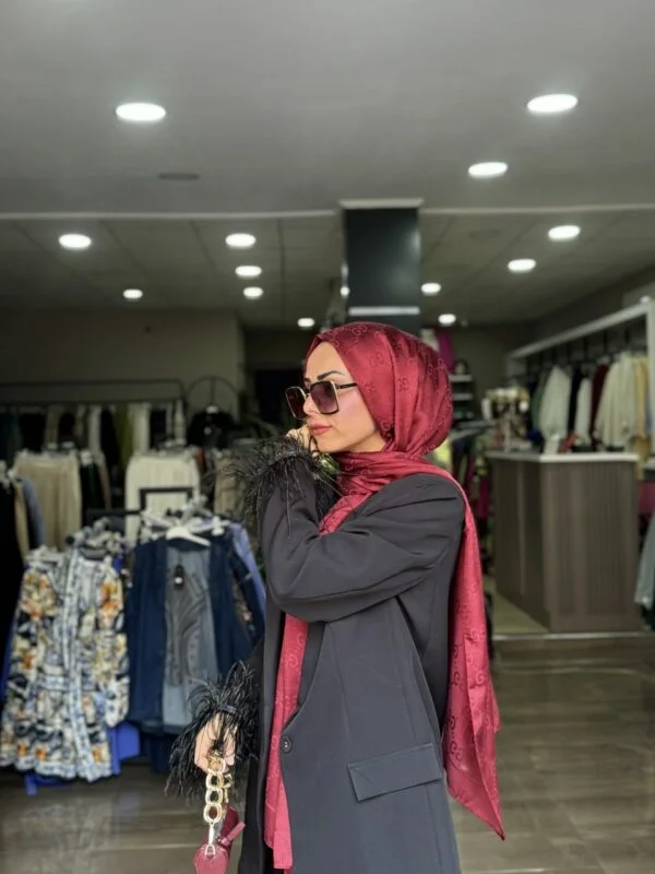 Kol Detaylı Siyah Blazer Takım - Görsel 2