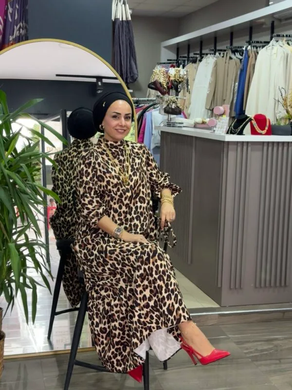 Yeni Sezon Leopar Elbisemiz - Görsel 3