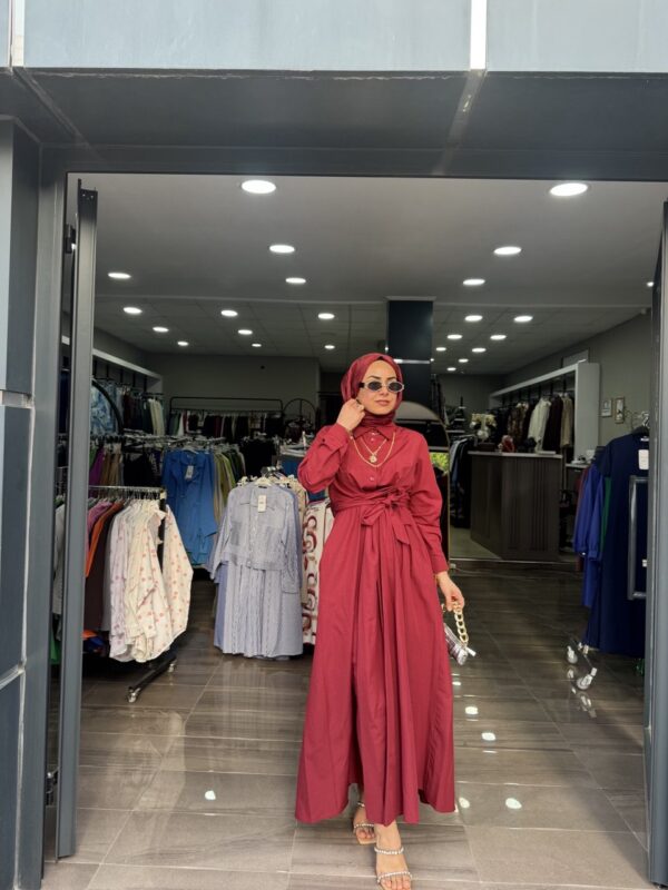 Önden Bağlamalı Giy Çık Elbisemiz - Görsel 2