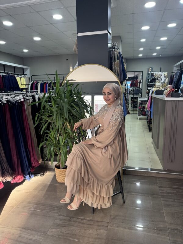 Romantik Taşlı Tül Abiyemiz Tüm Renkleriyle Şimdi Sizlerle - Görsel 5