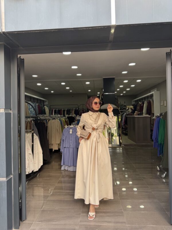 Önden Bağlamalı Giy Çık Elbisemiz - Görsel 8