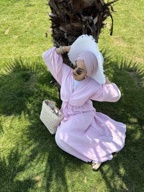 Yeni Sezon Müslin Kumaş Elbisemiz - Görsel 5