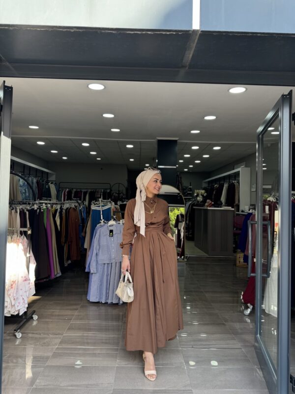 Önden Bağlamalı Giy Çık Elbisemiz - Görsel 6