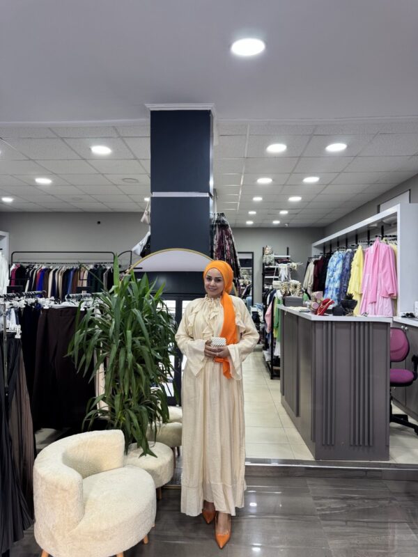 Yeni Foca Kumaş Prenses Model Elbisemız - Görsel 11
