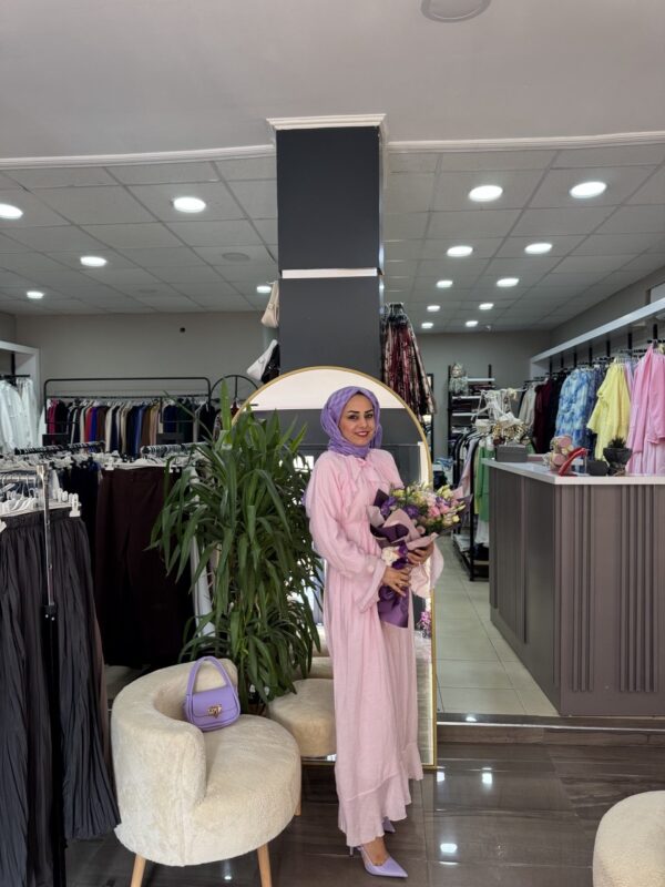 Yeni Foca Kumaş Prenses Model Elbisemız - Görsel 2