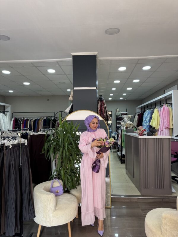 Yeni Foca Kumaş Prenses Model Elbisemız - Görsel 6