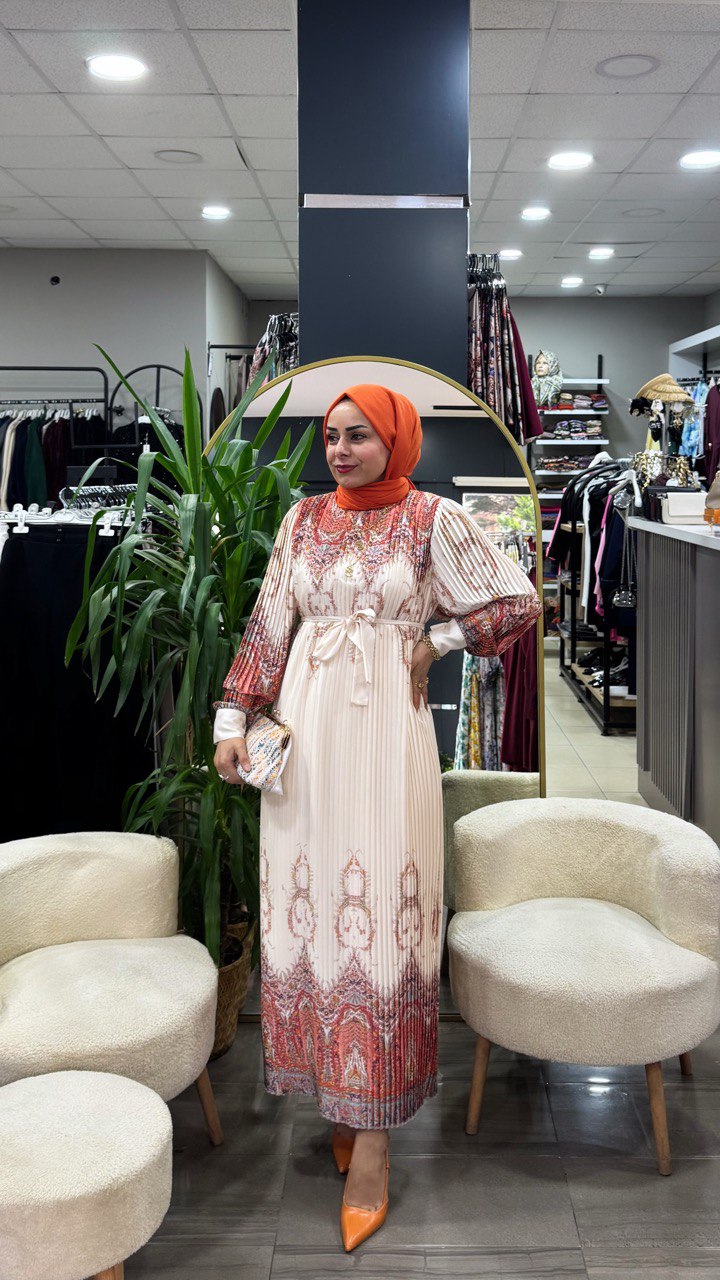 İpek Saten Elbisemiz Stoklarımızda - Görsel 13