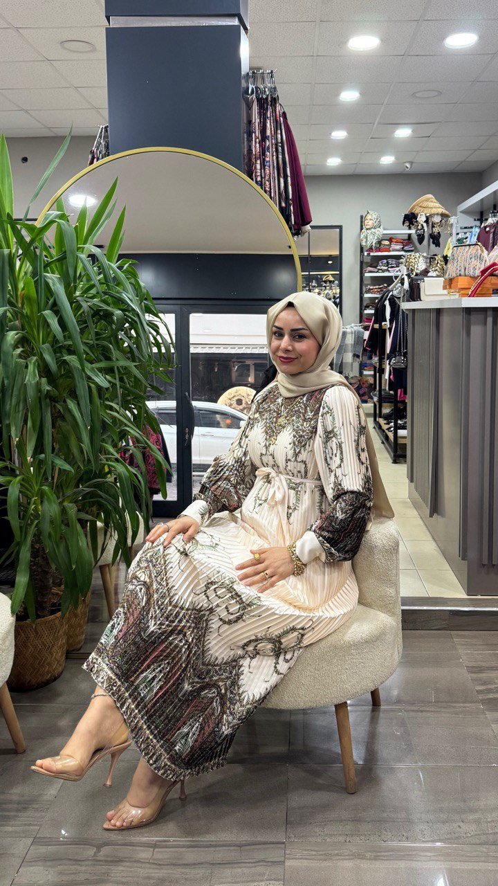 İpek Saten Elbisemiz Stoklarımızda - Görsel 8